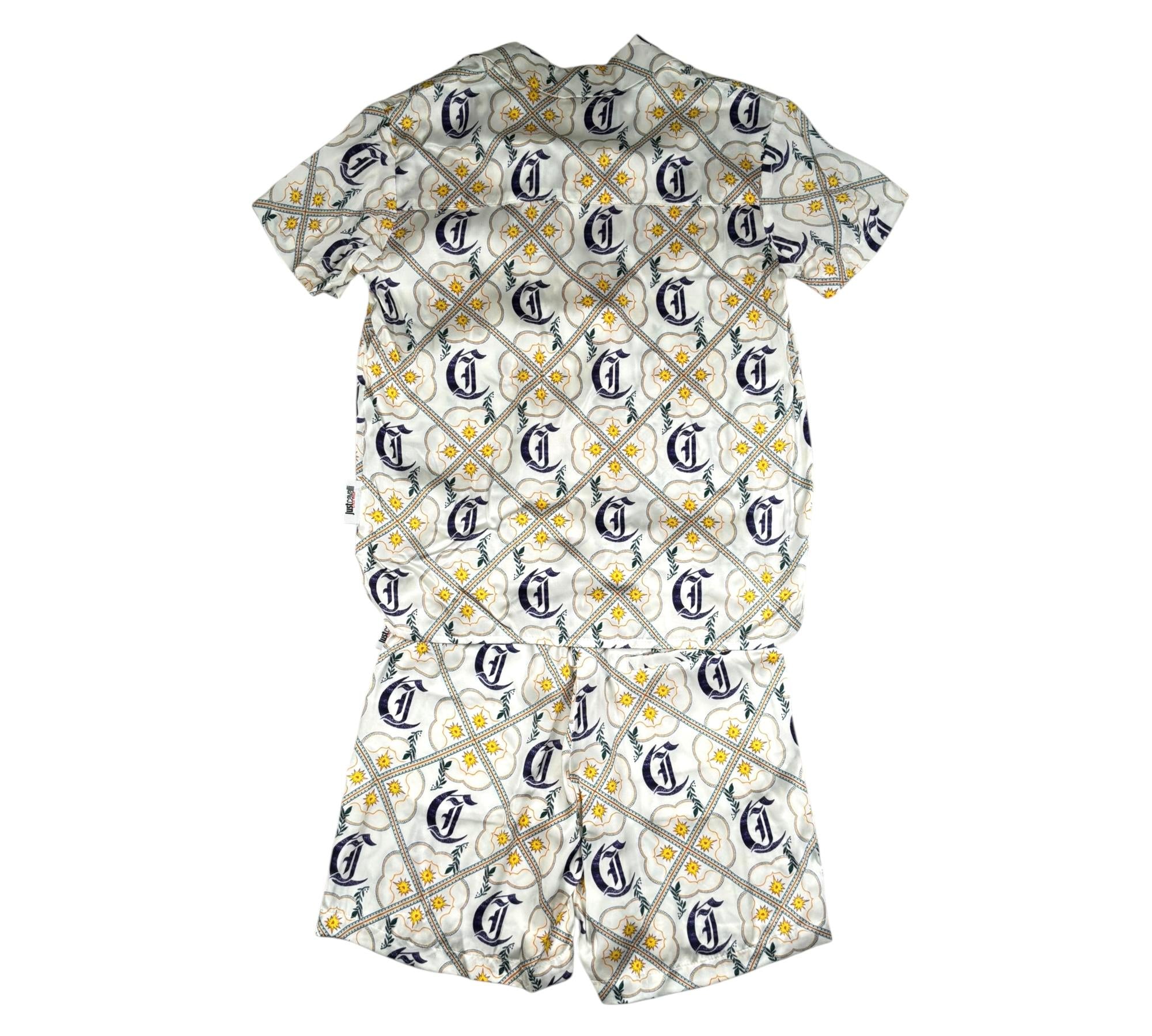 Just Cavalli Completo 2 Pezzi Camicia-Bermuda per Bambino JBP26084CE PANNA JUST CAVALLI 