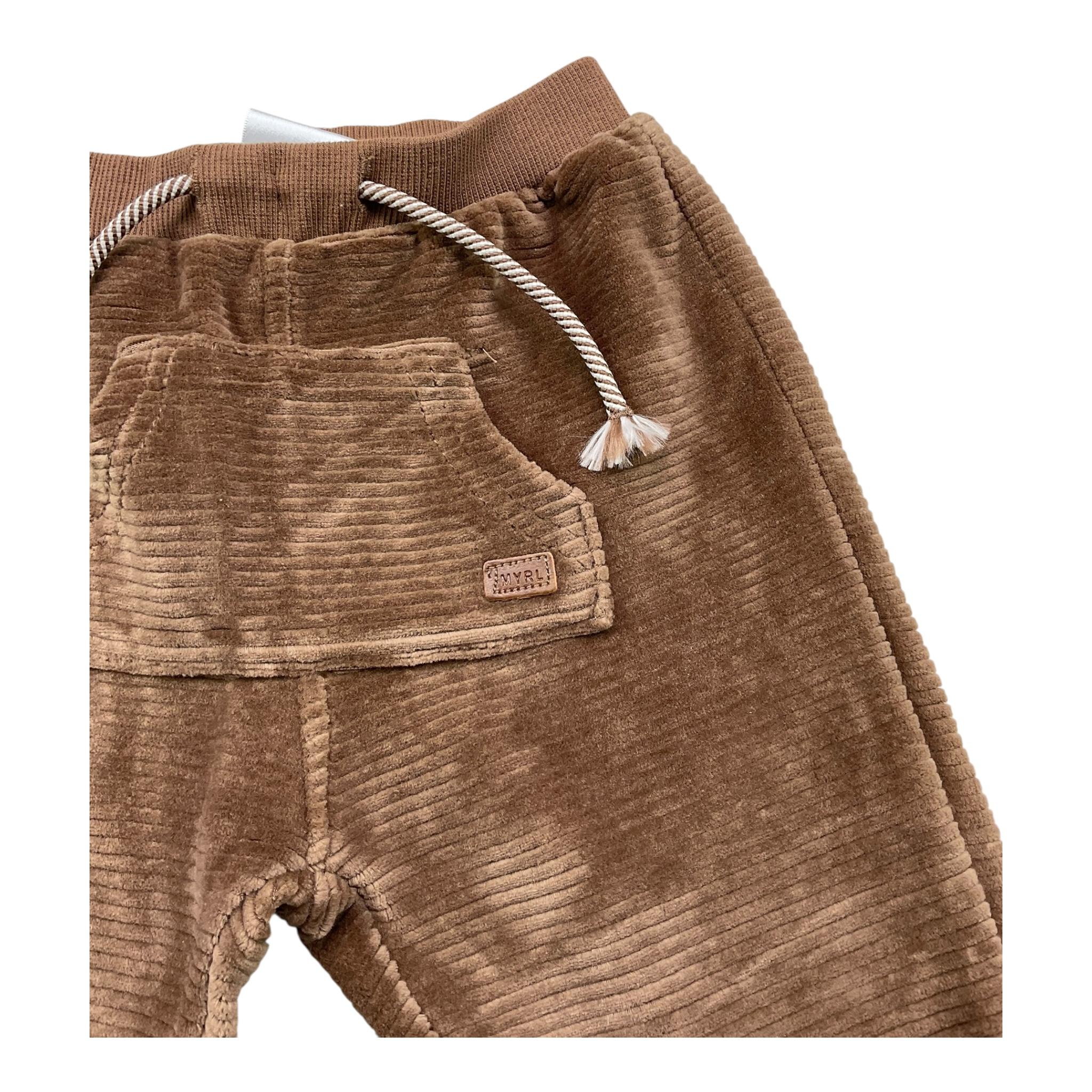 MAYORAL pantalone tinta unita in velluto Marrone per Neonato 2525 MARRONE MAYORAL 