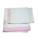 I Delfi Set Lenzuole Tinta Unita con Ricami per Neonata 25P5142 BIANCO I DELFI 