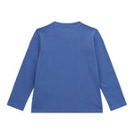 GUESS shirt girocollo tinta unita con stampa Blu per Neonato N4YI30K8HM4XX BLU GUESS 