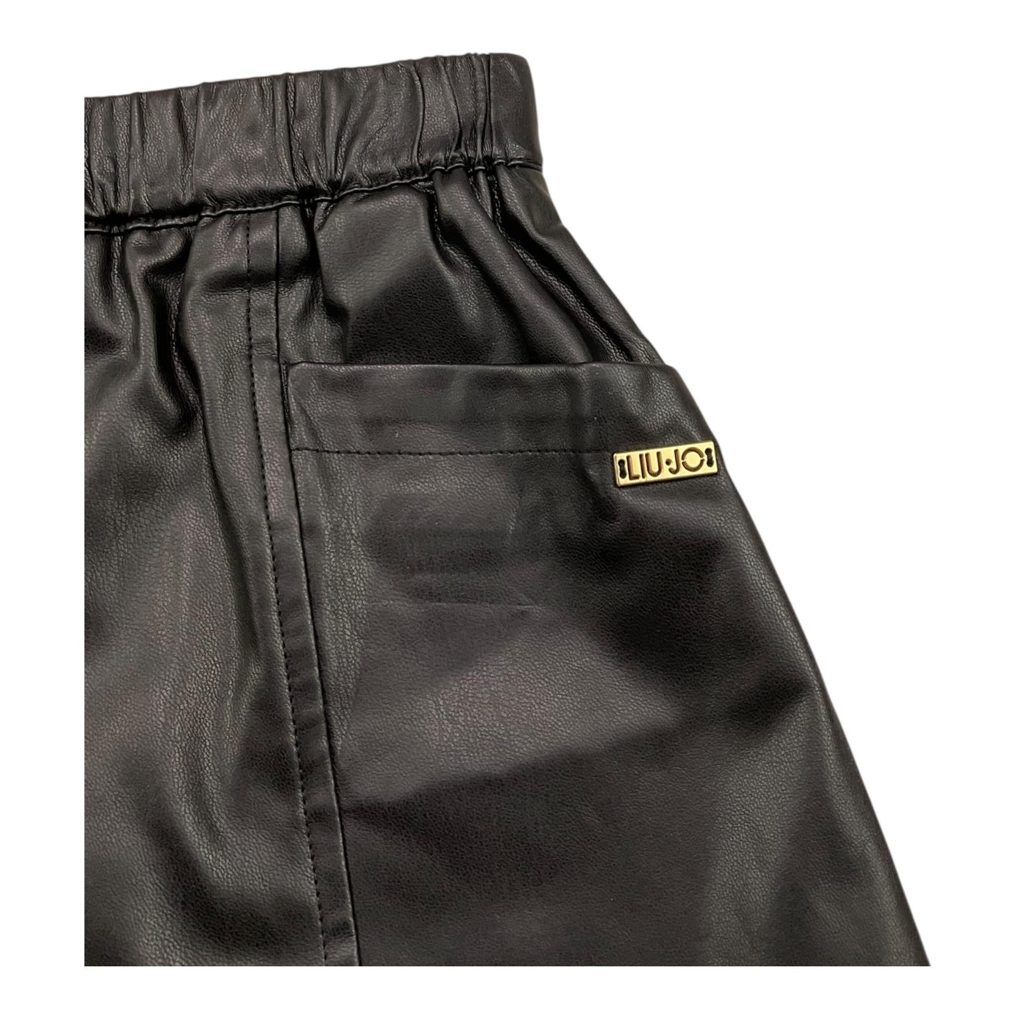 LIU JO short tinta unita con elastico in vita Nero per Neonata KF4012XXX NERO LIU JO 