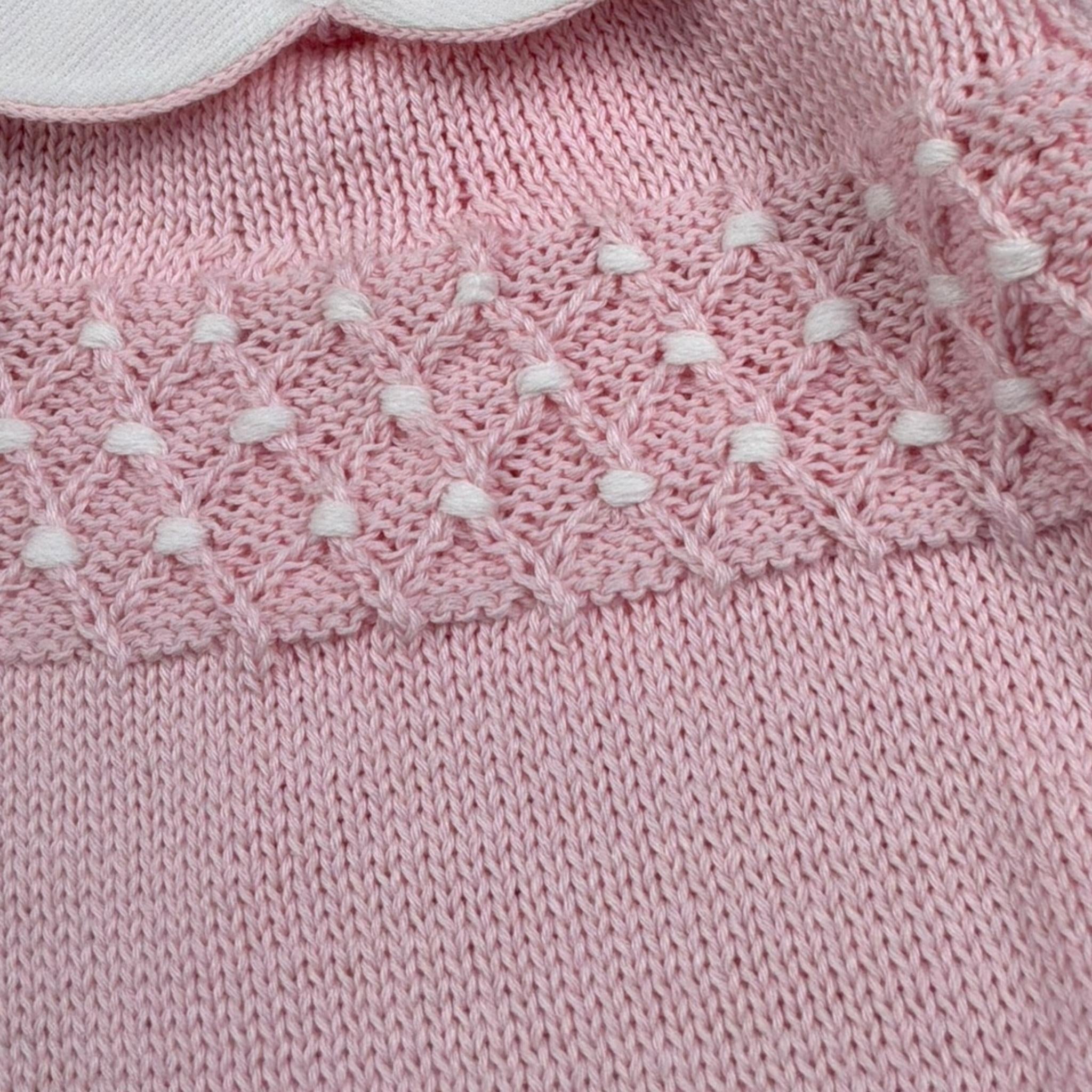 Scaldacuore Completo 2 Pezzi Maglia-Pantalone Tinta Unita per Neonata PS06PANTPE24 ROSA SCALDACUORE 