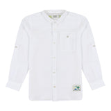 Scotch & Soda Camicia Tinta Unita Manica Lunga Bianco Per Bambino