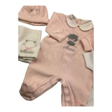 BARCELLINO completo personalizzato con nome 6 pezzi Rosa per Neonata COMBRCRA ROSA BARCELLINO 