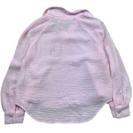 Saint Barth Camicia Manica Lunga Tinta Unita con Logo per Bambina MAIRAJR ROSA SAINT BARTH 