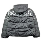 DISCLAIMER giubbino tinta unita con cappuccio e logo Nero per Bambino 24IDK58210X NERO DISCLAIMER 