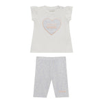 Guess Completo 2 Pezzi T-Shirt-Leggins per Neonata A5GG05K6YW4 BIANCO GUESS 