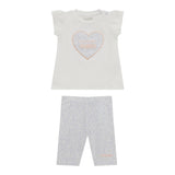 Guess Completo 2 Pezzi T-Shirt-Leggins per Neonata A5GG05K6YW4 BIANCO GUESS 