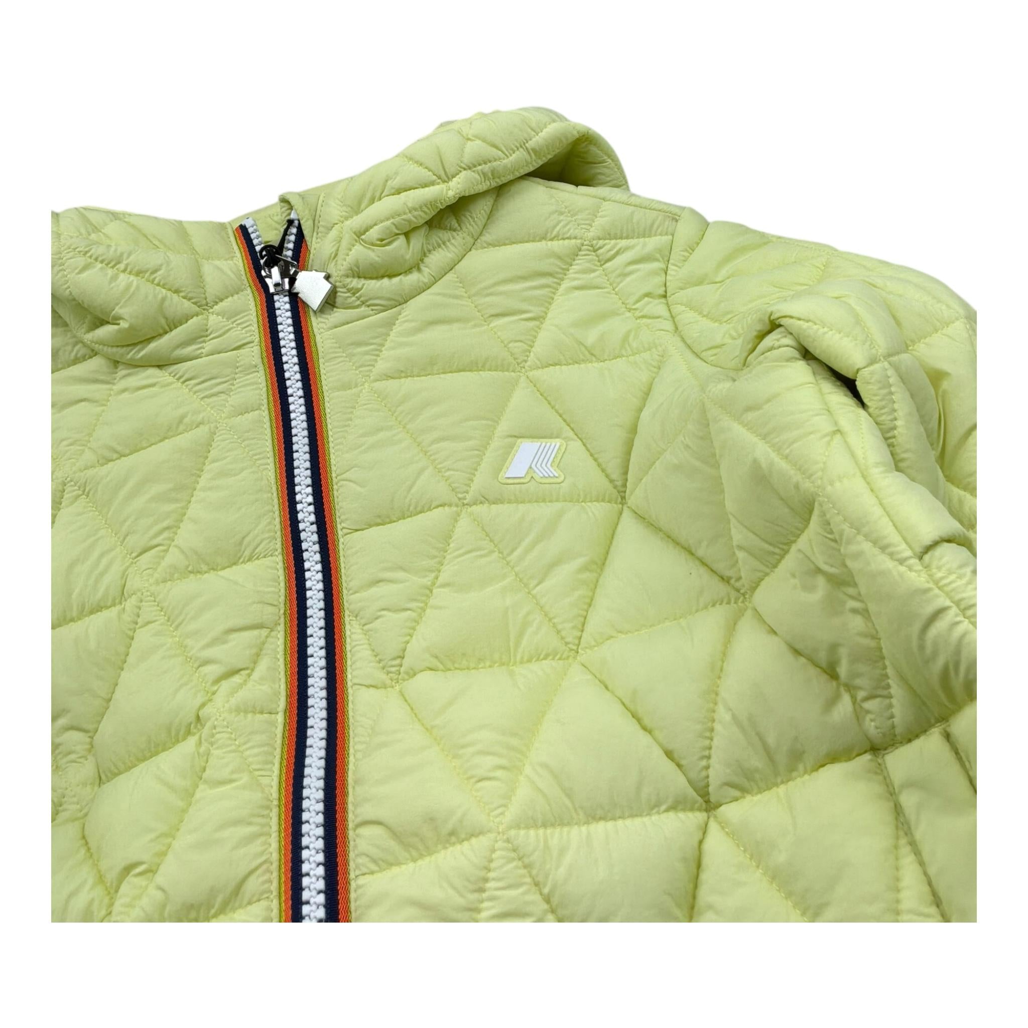 K-Way Giubbino Tinta Unita con Zip E Cappuccio per Bambina K6132LW VERDE K-WAY 