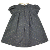 Le Bebe Abito Mezza Manica Tinta Unita con Colletto per Bambina LBG0424J GRIGIO LE BEBE 