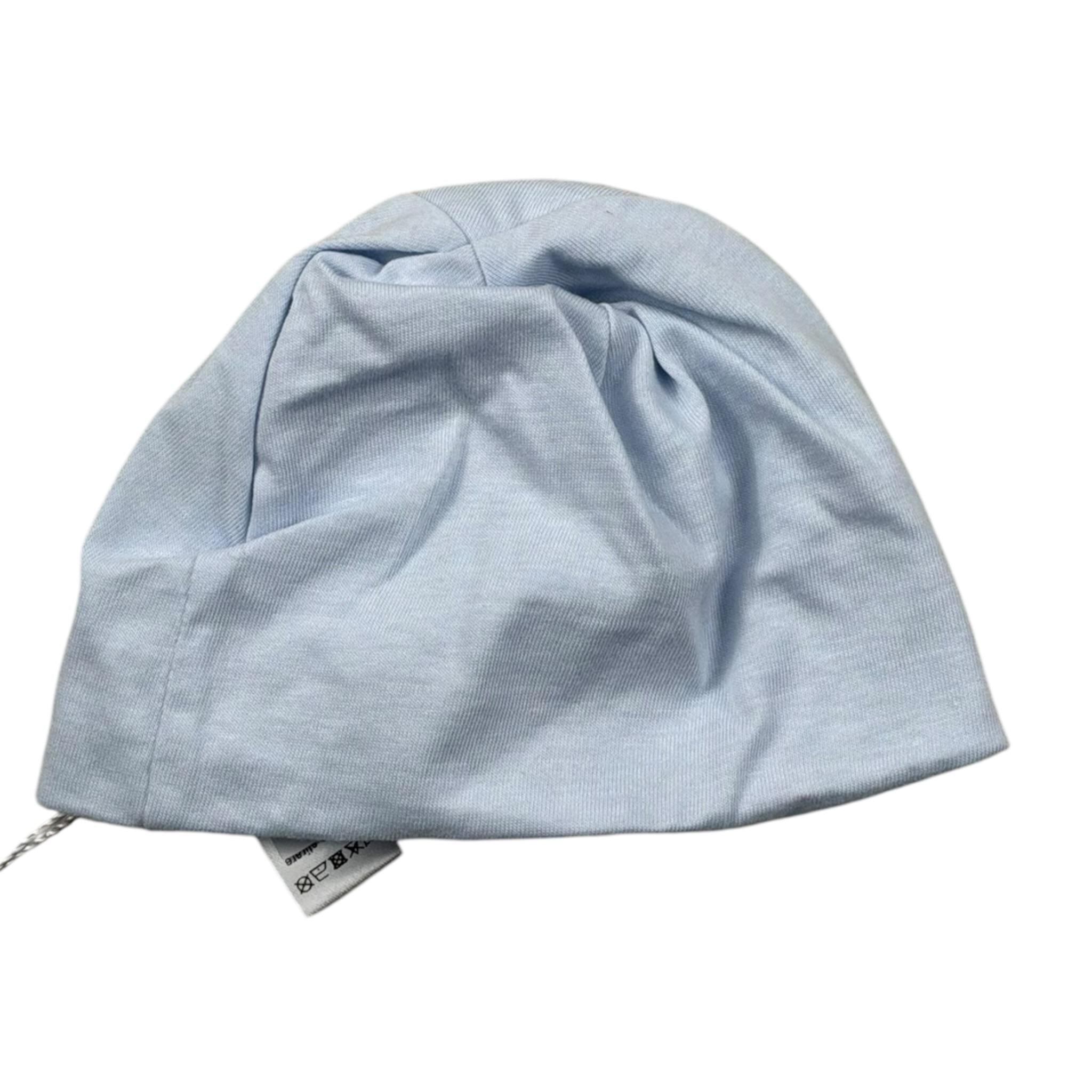 La perla Cappello Tinta Unita con Applicazione per Neonato 73662 AZZURRO LA PERLA 