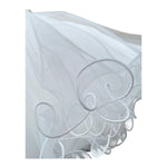 Bella Brilli Abito Cerimonia Tinta Unita Giromanica per Bambina BB902548 BIANCO BELLA BRILLI 