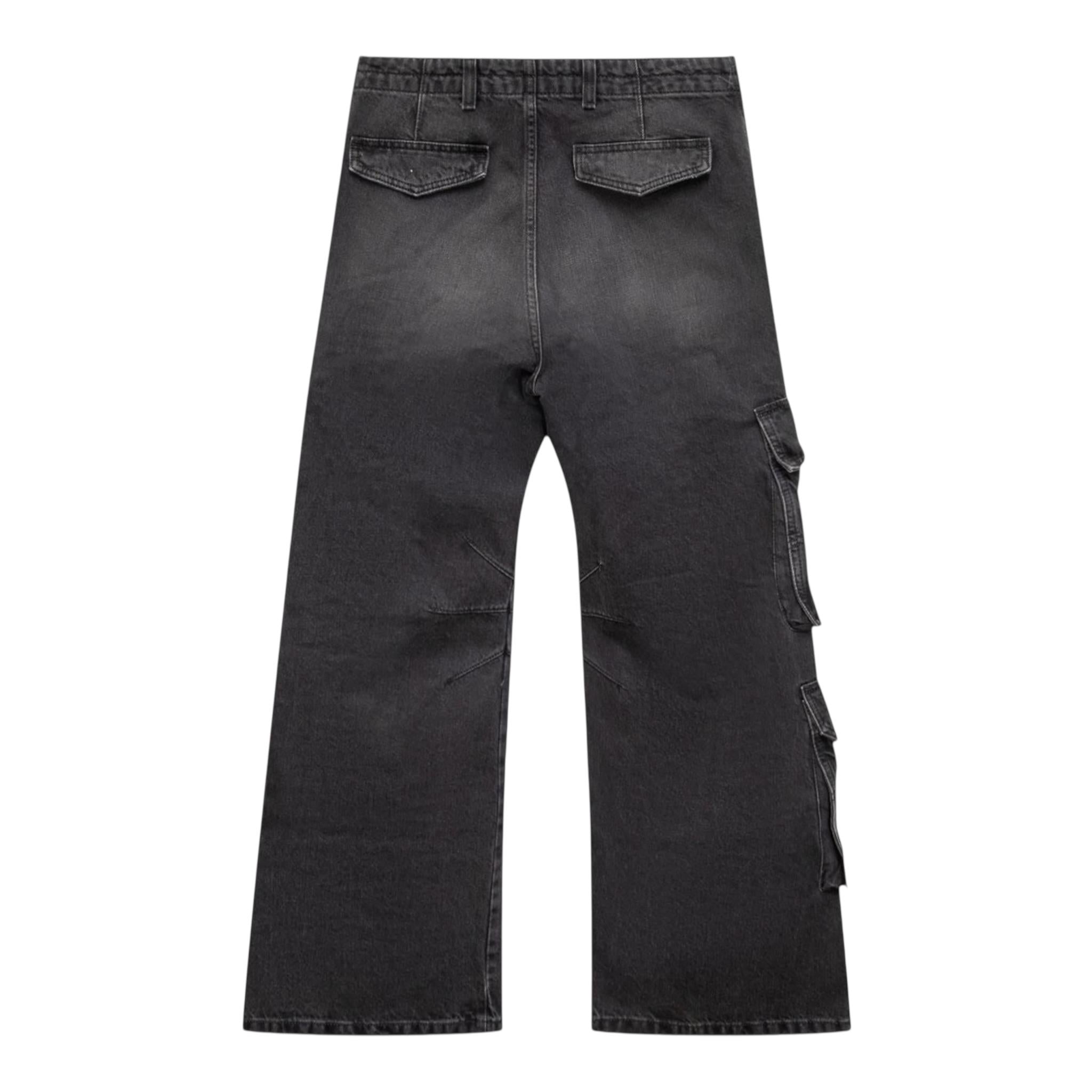 Diesel Jeans Modello Palazzo con Tasconi per Bambina J01725XX NERO DIESEL 