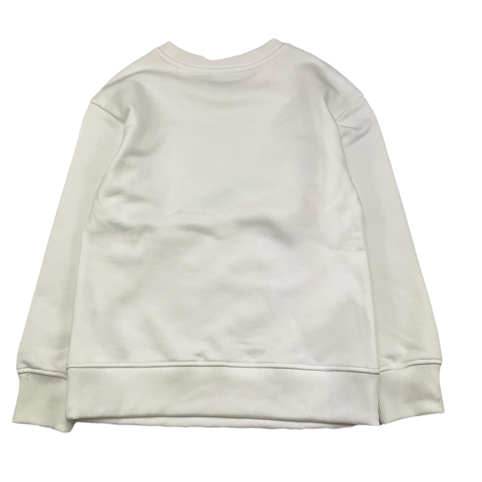 MOSCHINO felpa tinta unita girocollo con stampa Bianco per Bambino HUF099 BIANCO MOSCHINO 