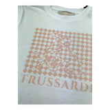 Trussardi T-Shirt Girocollo Tinta Unita con Stampa per Bambina TGP26055TS BIANCO TRUSSARDI 