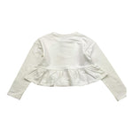 MOSCHINO felpa girocollo tinta unita con stampa Bianco per Bambina HDF06H BIANCO MOSCHINO 