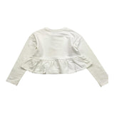 MOSCHINO felpa girocollo tinta unita con stampa Bianco per Bambina HDF06H BIANCO MOSCHINO 