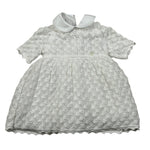 Le Coconne Abito Mezza Manica Traforato per Neonata LCN1947 BIANCO LE COCONNE 