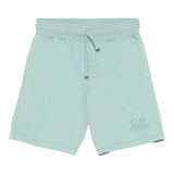 C.P. Company Bermuda In Felpa Tinta Unita per Bambino CUQ00C VERDE C.P. COMPANY 