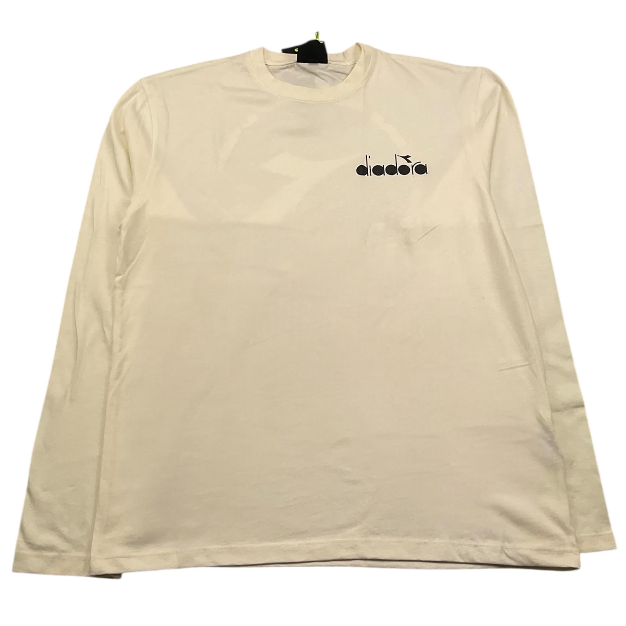 DIADORA shirt girocollo tinta unita con stampa Panna per Bambino F4DIJBTH032 PANNA DIADORA 