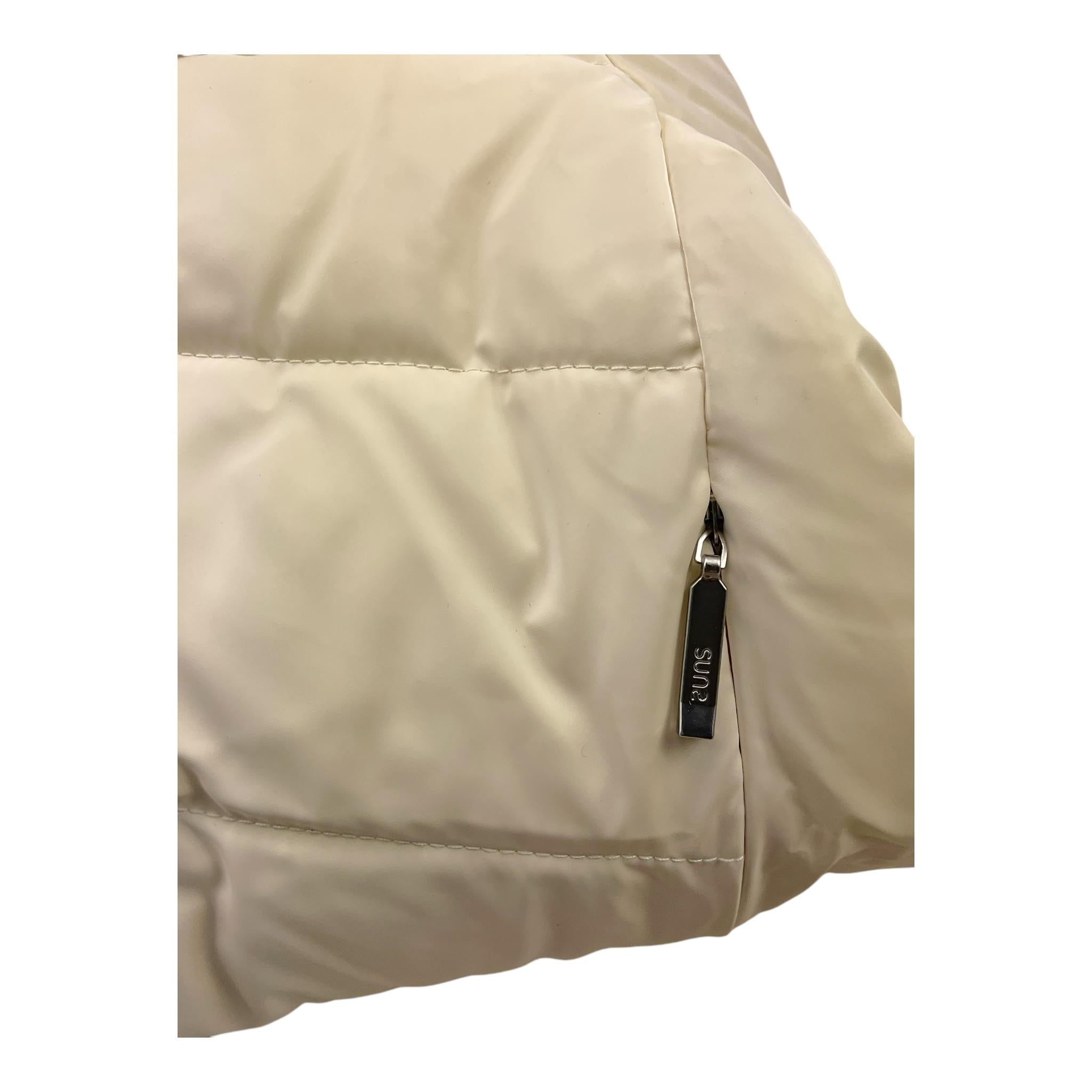 SUNS  giubbino tinta unita con zip e cappuccio Panna per Bambina GBS5359D PANNA SUNS 