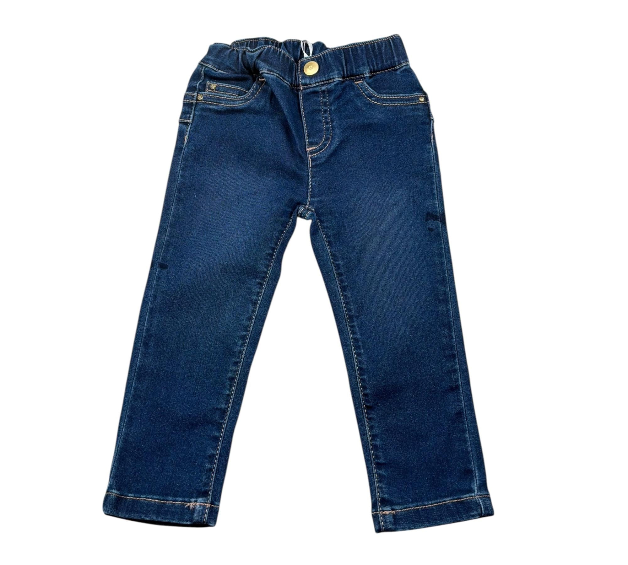 Liu Jo Jeans Tinta Unita con Elastico In Vita per Neonata KA3127 BLU LIU JO 