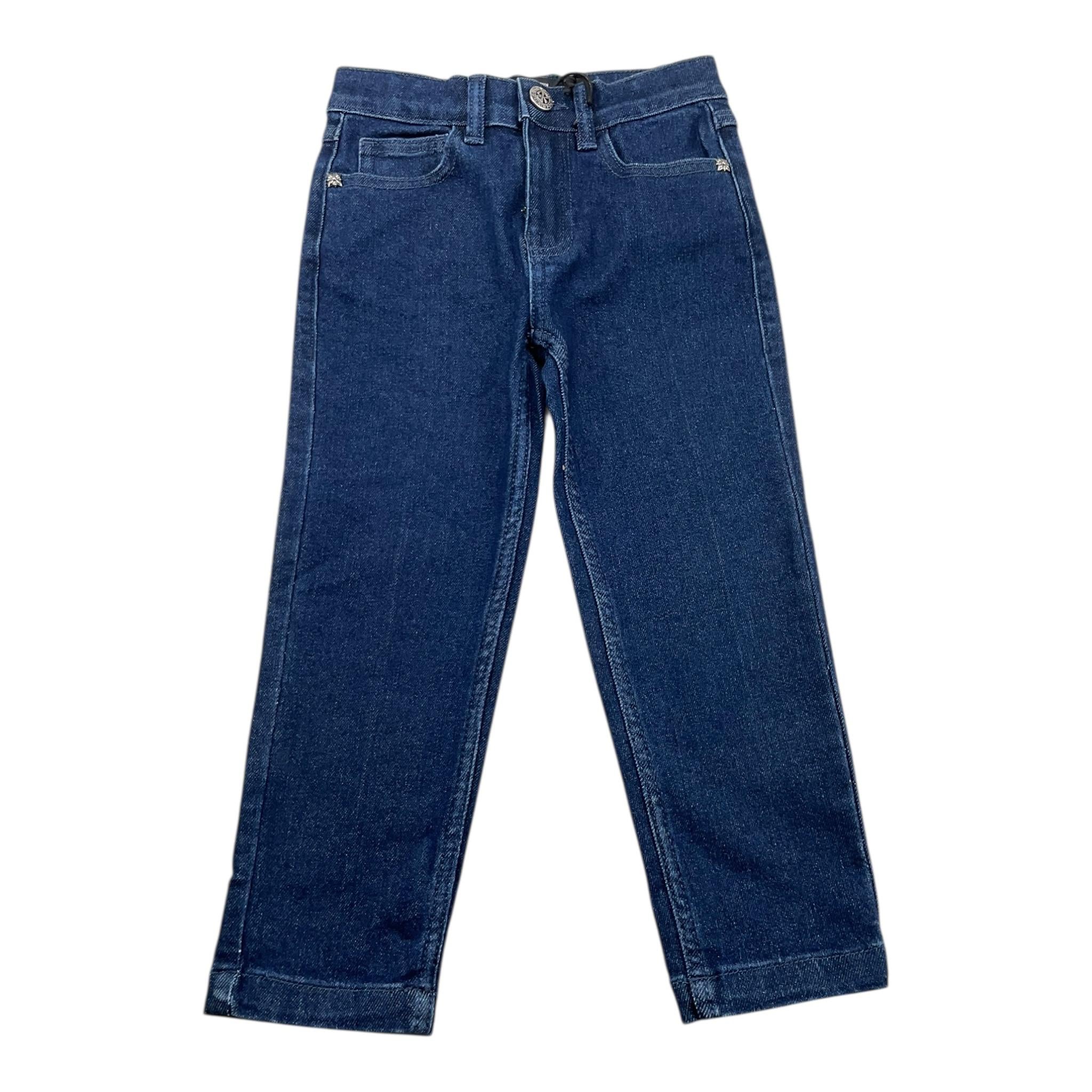JOHN RICHMOND jeans tinta unita con stampa Blu per Bambina RGA24130JEXX BLU JOHN RICHMOND 