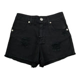 Aniye By Girl Short In Denim tinta unita Nero per Bambina P11115039 NERO ANIYE BY GIRL 