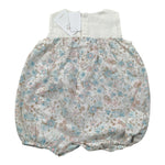 Babyvip Pagliaccetto Tinta Unita con Fantasia Fiori per Neonata T2820 BIANCO BABYVIP 