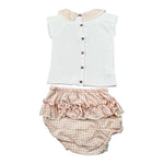 Pangasa Completo 2 Pezzi T-Shirt-Coulotte per Neonata 2531300 BIANCO PANGASA 