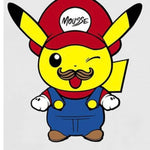 Mousse T-Shirt Tinta Unita con Stampa per Bambino PIKAMARIOO BIANCO MOUSSE 