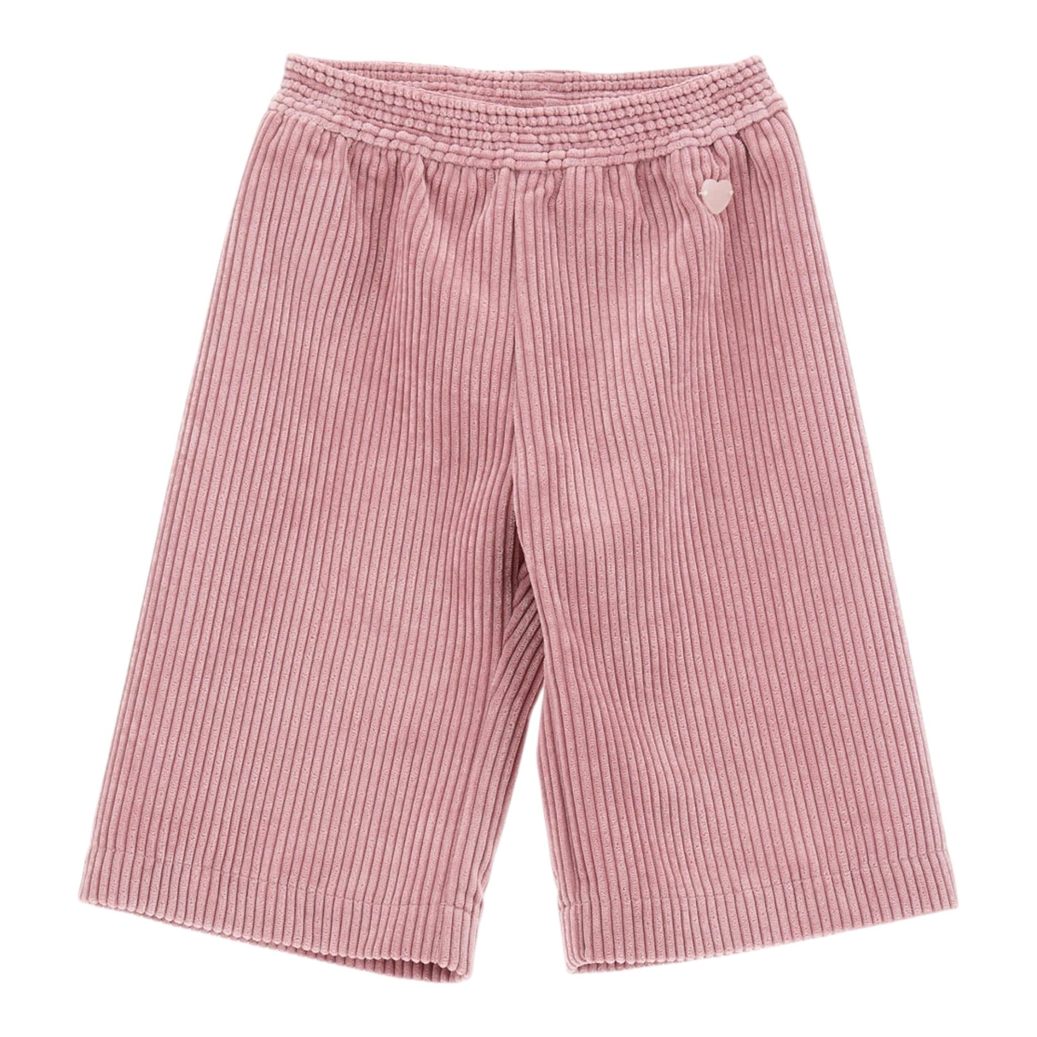 MONNALISA pantalone tinta unita modello palazzo Rosa per Bambina 37D407X ROSA MONNALISA 
