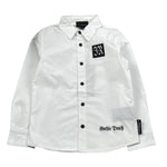 John Richmond Camicia tinta unita con Logo Bianco per Neonato RIP23084CANE BIANCO JOHN RICHMOND 