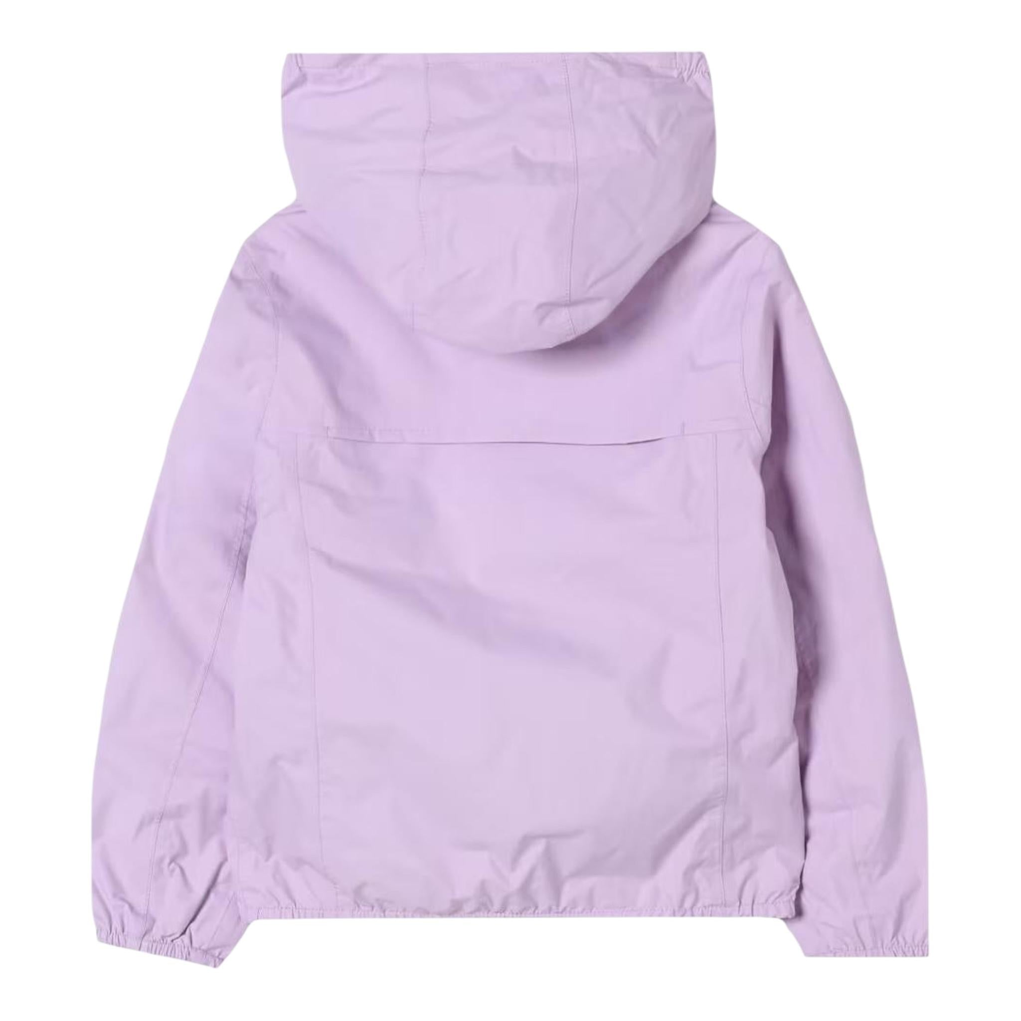 K-Way Giubbino Reversibile con Zip E Cappuccio per Bambina K61313W LILLA/VIOLA K-WAY 