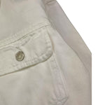 Manila Grace Giubbino Tinta Unita In Denim per Bambina MG2051 BIANCO MANILA GRACE 