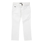 Emporio Armani Pantalone Tinta Unita con Logo per Bambino 8N4J066 BIANCO EMPORIO ARMANI 