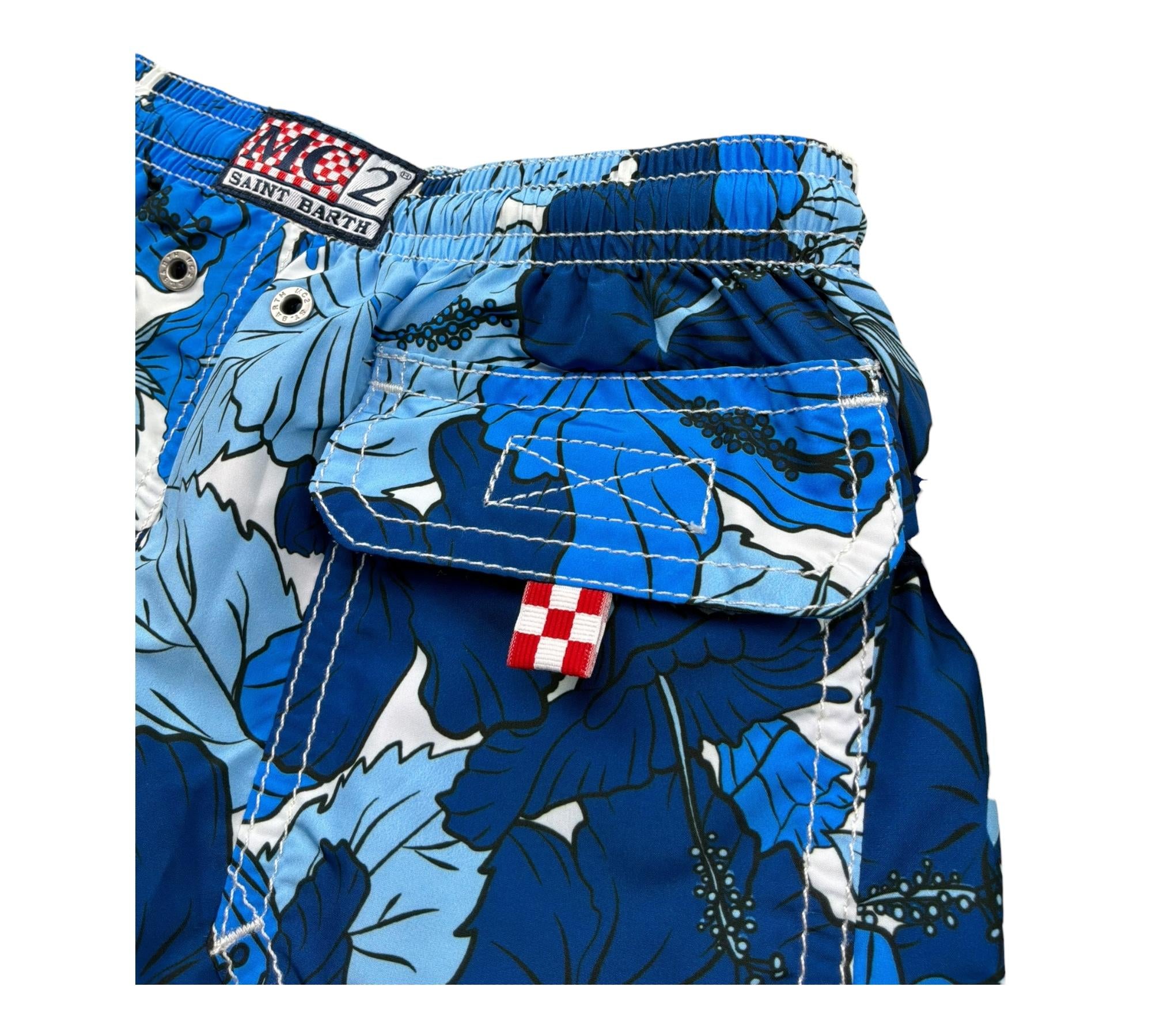 Saint Barth Costume Stampa Fantasia per Bambino JEANLIGH BLU SAINT BARTH 