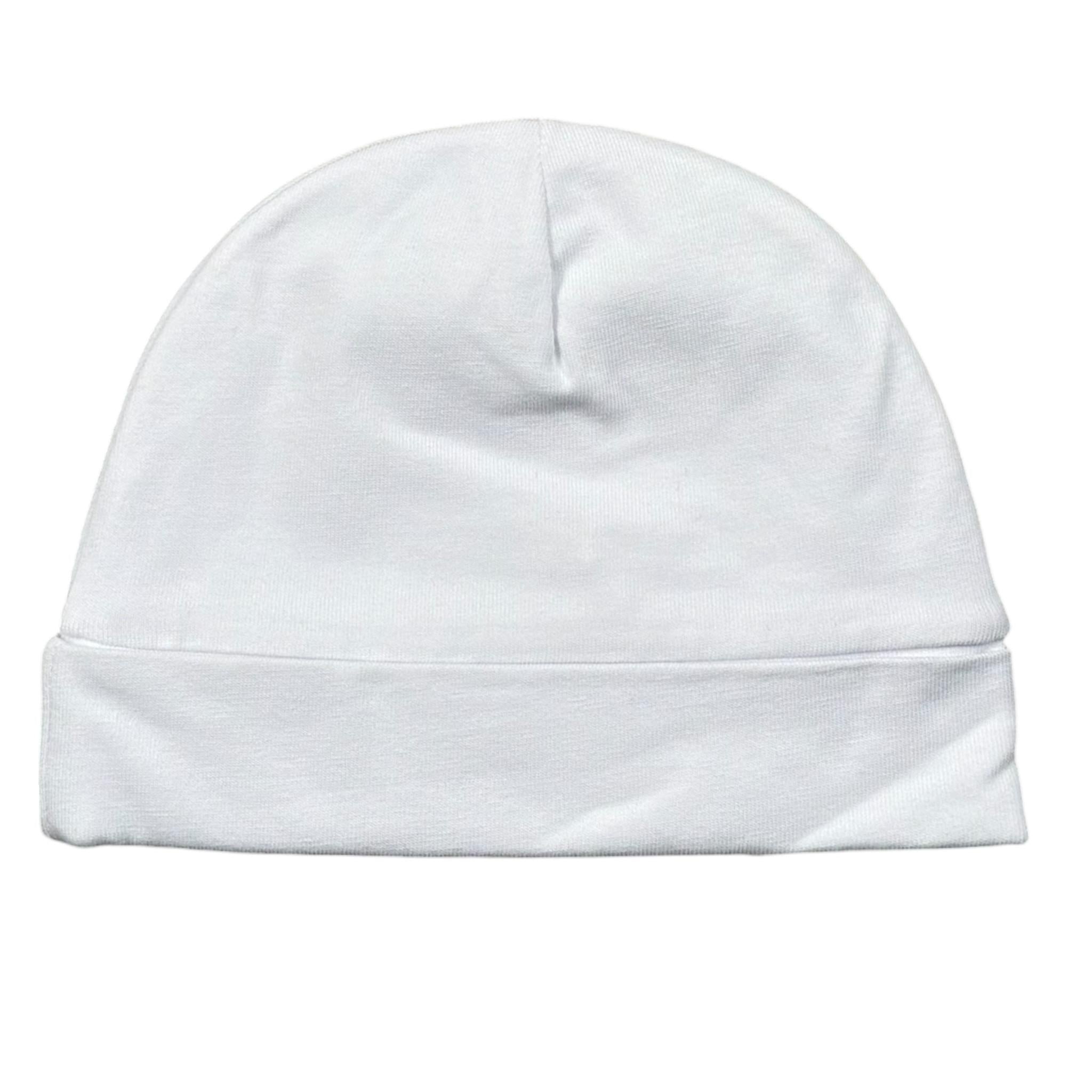 Lalalu' Cappello Tinta Unita con Ricami per Neonata CAL7G BIANCO LALALU' 