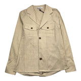 Over-D Camicia Tinta Unita Manica Lunga Beige Per Bambino