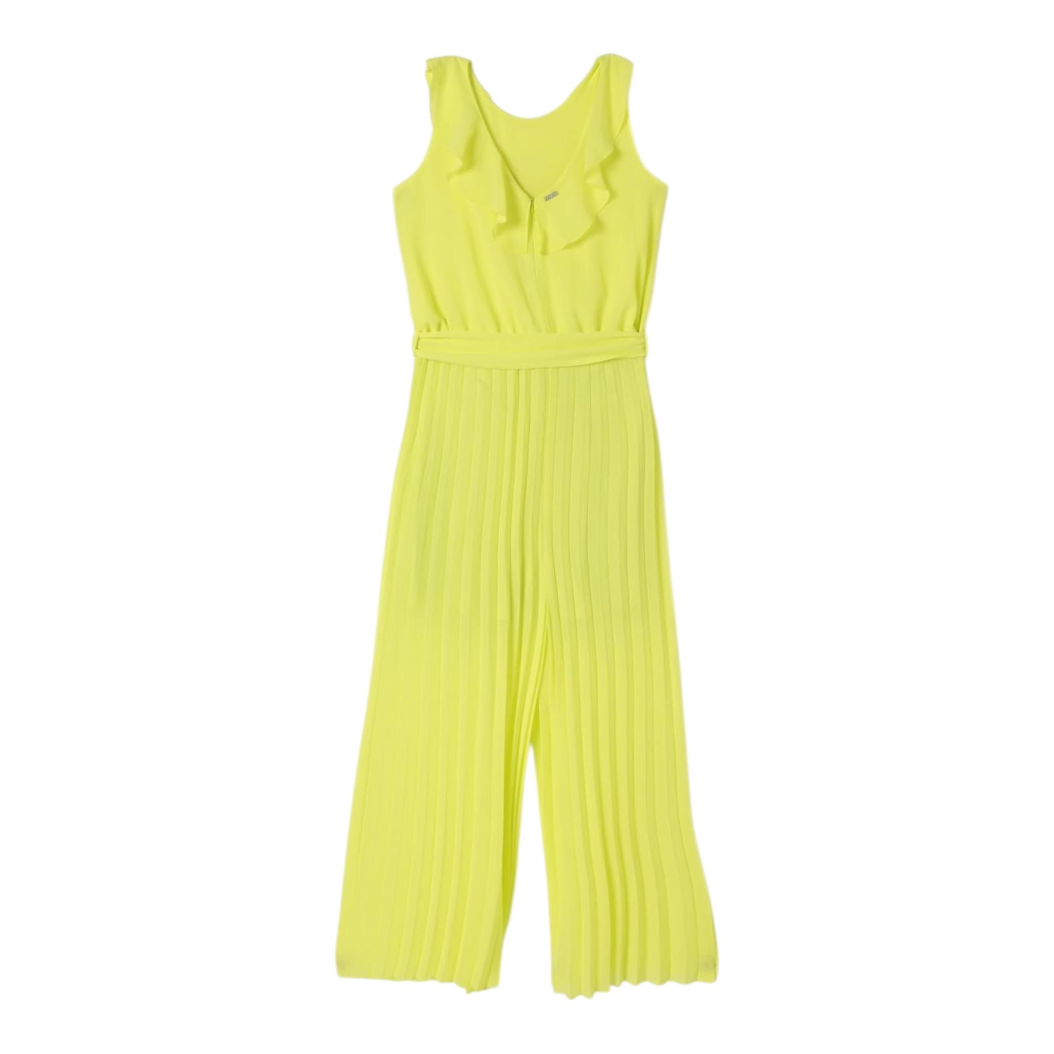 Liu Jo Tuta Intera Tinta Unita Giromanica per Bambina GA5211XXX GIALLO LIU JO 