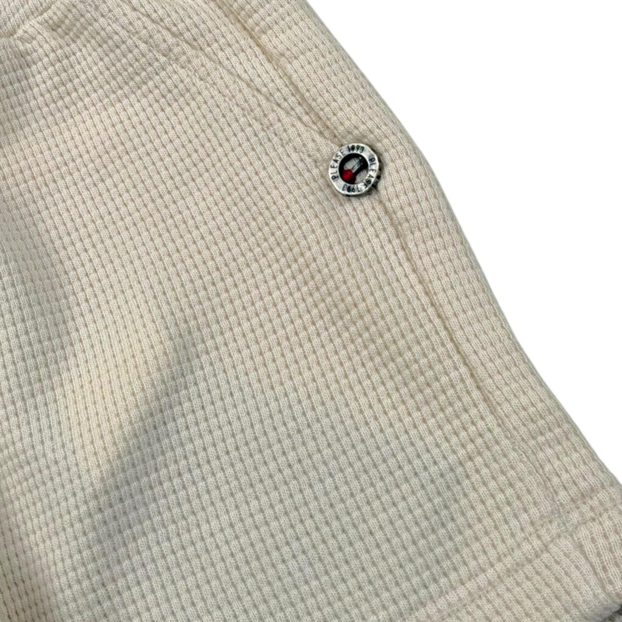 Please Bermuda Tinta Unita con Elastico In Vita per Neonato RE45030B71 BEIGE PLEASE 