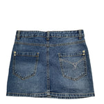 Patrizia Pepe Gonna In Denim Tinta Unita con Girovita Regolabile per Bambina 7G0135 BLU PATRIZIA PEPE 