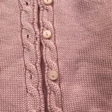 MARLU' coprispalle tinta unita con ricami Rosa per Neonata COPRISP ROSA MARLU' 