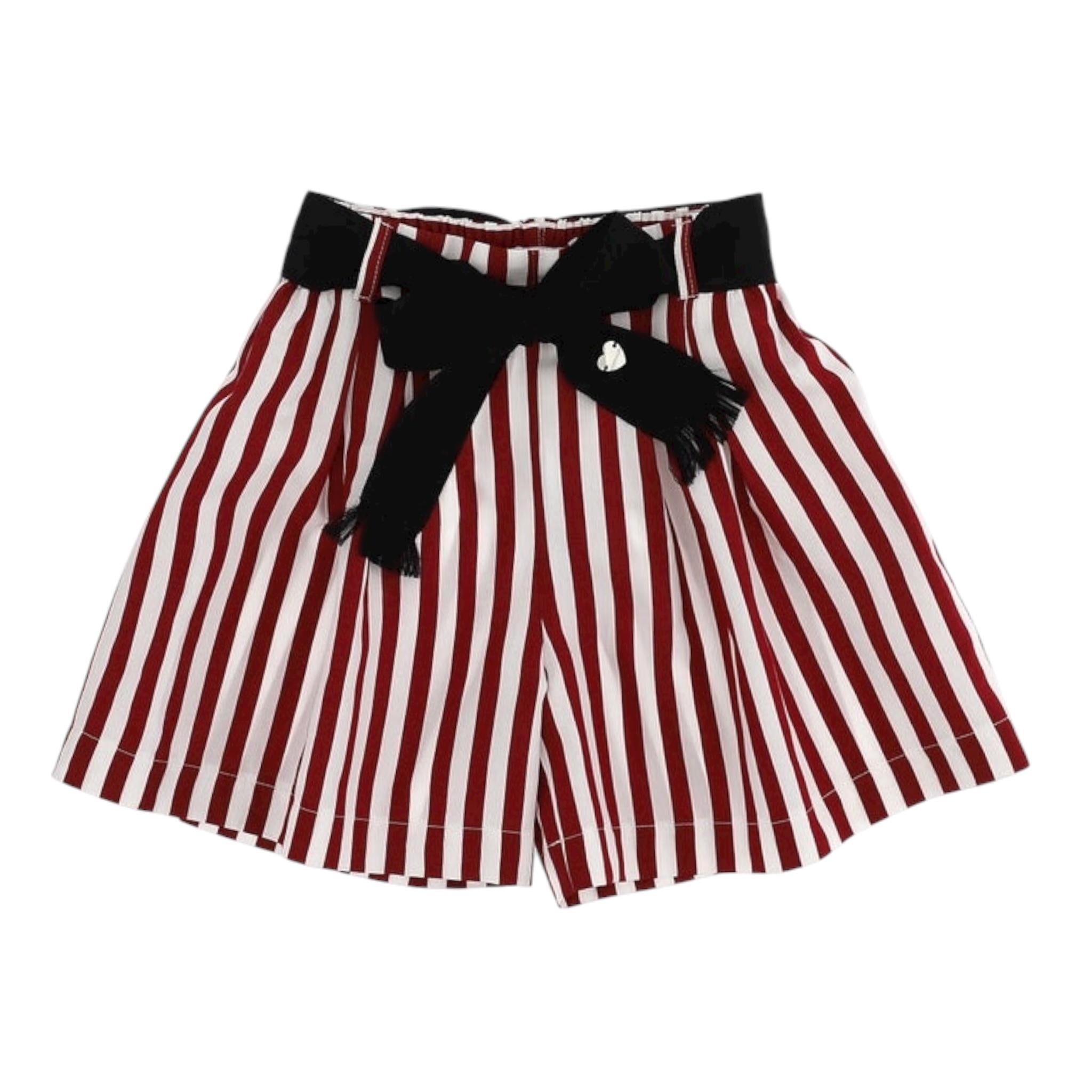Monnalisa Short Fantasia A Righe Bicolore per Bambina 417409 BIANCO/ROSSO MONNALISA 