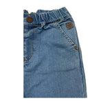 CARRE'MENT BEAU jeans tinta unita con elastico in vita Azzurro per Bambina Y04160J AZZURRO CARRE'MENT BEAU 
