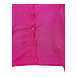 Alice Pi Cardigan Tinta Unita Fuxia per Bambina