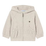 MAYORAL felpa con zip e cappuccio tinta unita Beige per Neonata 2485 BEIGE MAYORAL 