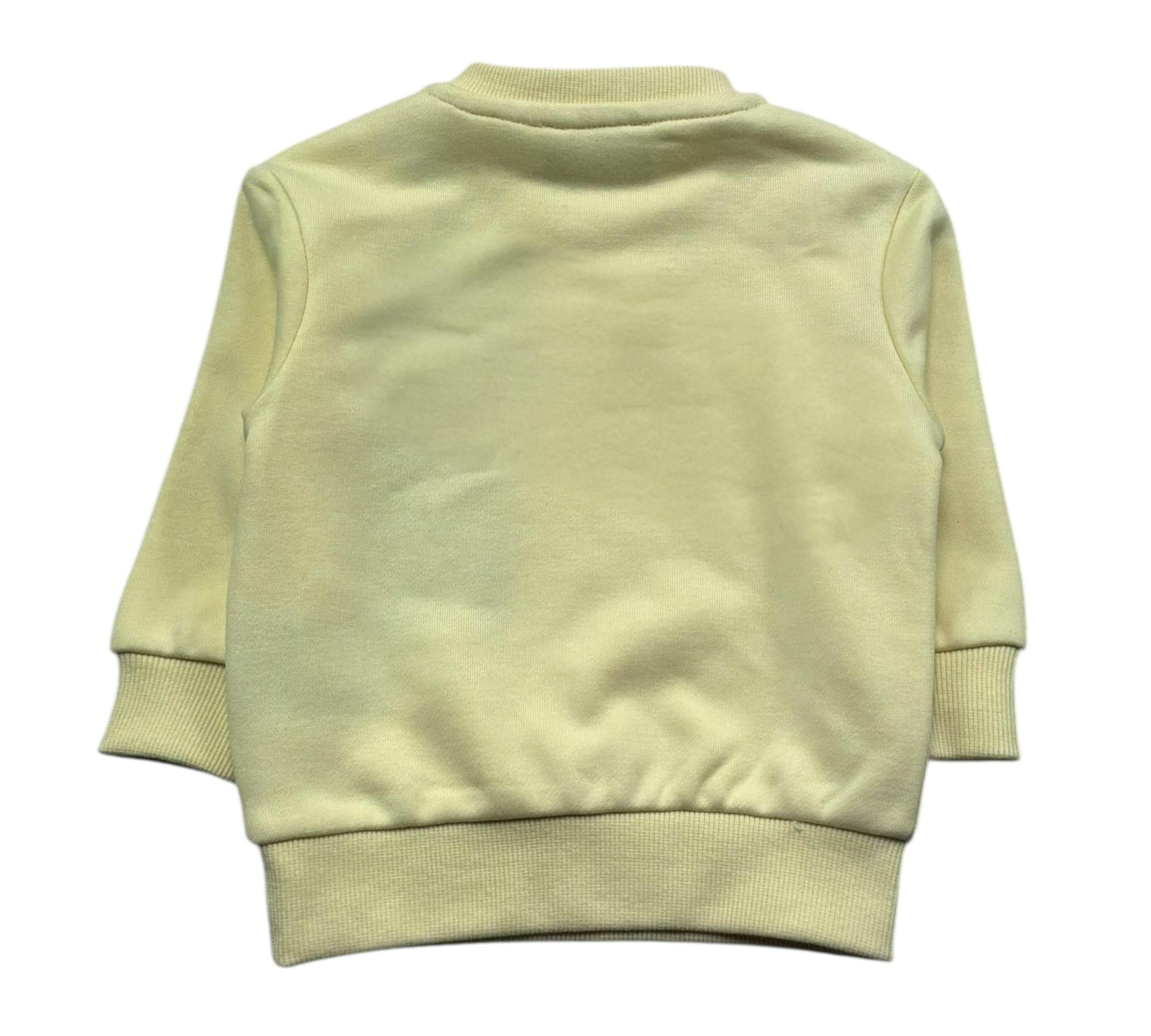 John Richmond Felpa Chiusa Girocollo Tinta Unita con Logo per Neonato RIP26036FE GIALLO JOHN RICHMOND 