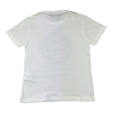 Versace T-Shirt Tinta Unita Con Brillantini Bianco Per Bambina