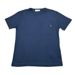 Dondup T-Shirt Girocollo Tinta Unita con Taschino per Bambino DMTS039 BLU DONDUP 